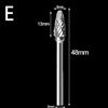 1pc 0.3cm Gambo Tungsten Steel Solid Carbide Burrs for Utensile Rotante Argento