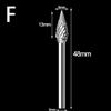 1pc 0.3cm Gambo Tungsten Steel Solid Carbide Burrs for Utensile Rotante Argento