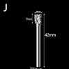 1pc 0.3cm Gambo Tungsten Steel Solid Carbide Burrs for Utensile Rotante Argento