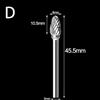 1pc 0.3cm Gambo Tungsten Steel Solid Carbide Burrs for Utensile Rotante Argento