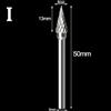 1pc 0.3cm Gambo Tungsten Steel Solid Carbide Burrs for Utensile Rotante Argento
