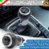 Esselle Parts POMELLO LEVA CAMBIO AUDI A3 8P 8PA 6 MARCE GRIGIO SATINATO SIMILPELLE TRAFORATO
