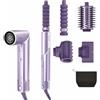 Shark FlexStyle IonCurl multistyler 3 in 1, lilla, HD840EUPU | Potenza ionica e flusso d'aria potente, 2 arricciacapelli COANDA da 32 mm, FrizzFighter, spazzola ovale, custodia.