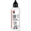 Marabu 17220106070 - Sock Stop, 90 ml, Colore Bianco gommoso Antiscivolo a Base d'Acqua (Senza Lattice), per Tessuti, Tenuta sicura su Pavimenti Lisci, Facile da Usare dalla Bottiglia