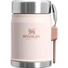 Stanley 1913 Classic Legendary Food Jar Con Spork 0.4L - Rose Quartz | Thermos Mantiene Caldo O Freddo Per 7 Ore - Contenitore Termico Per Alimenti Caldi - Lavabile In Lavastoviglie - Senza BPA