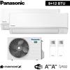 Panasonic Climatizzatore dual split serie TZ A+++ R32 PANASONIC 9000+12000 con WiFi e Nano