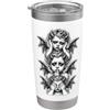 Urban Empyre See No Evil Speak No Evil Hear No Evil Vampire Cherubino Demoni Bicchiere termico in acciaio inox doppia parete