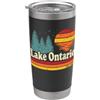 Lake Ontario Sayings & Funny Lake Ontari Lago Ontario - Retro Canadian Pride Divertente Canada Lago Ontario Bicchiere termico in acciaio inox doppia parete
