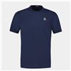 Le Coq Sportif - SPE Tee SS N°59 M - T-Shirt Uomo Manica Corta 100% Cotone Traspirante Morbido Tocco Design Emblematico - Taglia S - Blue Light