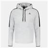 Le Coq Sportif 2310882 - LE COQ SPORTIF - SPE Hoody N°26 - Felpa con cappuccio in pile 81% cotone 19% poliestere - Taglia L - Colore grigio melange chiaro/grigio progettato attività sportive relax Unisex adulto