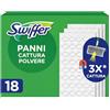 Swiffer Dry, Ricariche Microfibra Catturapolvere, 18 Panni, Maxi Pack | Cattura 3 Volte Più Polvere e Peli di Animali/Capelli Rispetto alla Scopa Tradizionale, Ottimo e Sicuro per Tutti i Pavimenti