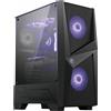 MSI MAG FORGE 100M Case PC Midi Tower Nero Trasparente 306-7G03M2
