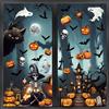 SULOLI Adesivi per Finestre Halloween 8 Fogli Vetrofanie Finestre Stickers