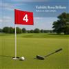 Bandiera da Golf Nylon, Rossa con Numeri, accessorio golf