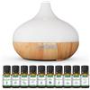 WiliThghe Set di Diffusore di Aromi per Oli Essenziali 500 ml con Telecomando 14 Colori