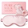 LitBear Maschera per dormire in 100% pura seta 22 Momme 6A seta di gelso