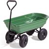 VERDELOOK Carrello ribaltabile con vasca 4 ruote 250 kg trasporto