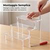 Espositore in Acrilico Trasparente, per modellismo - per gioielli