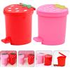 2Pcs Reusable PP Desk Trash Cans Heart Shape Household Desktop Garbage Bin