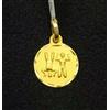 FMF Pendente In Oro 18K 750 ML. Oroscopo Gemelli 13 Mm.