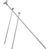Silver Metal Flag Pole Base Durable Desk Flag Holder for Office Use