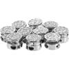 10 Pcs Fermacorda Per Cordino Lucchetto Con Doppio Foro Tappo Levetta Molla