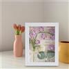 Cornice Per Foto Con Bouquet Di Fiori All'uncinetto Filato Per