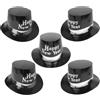 5 Pcs Cappelli Da Festa Di Plastica Cappellini Carnevale Decorazioni Capodanno
