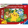 Ravensburger - Puzzle Pokémon, Collezione 2x24, 2 Puzzle da 24 Pezzi, Età Raccom