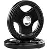 SPORTNOW Set Dischi Pesi Palestra Olimpici da 2x10 kg, Foro Ø50 mm, Nero