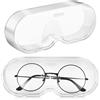 2Pcs Multifunctional Eyeglasses Organizer Reusable Transparent Ps Storage Case