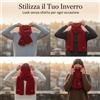 Sciarpa Lavorata a Maglia in Cotone e Lino Invernale da Donna, accessorio moda