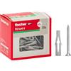 Fischer Tasselli Universali FU 6x45 V Y con vite per il Fissaggio di Lampadari, Armadietti, Mensole su Calcestruzzo e Mattone Pieno