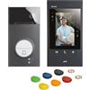 BTICINO Kit videocitofono connesso classe 300 EOS WiFi w Netatmo, 2 hi nero | Classe 300 EOS WiFi con Netatmo, pronto per l'installazione, monitor nero a 2 fili e scheda stradale linea nera, 363926