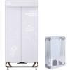 Uten Asciugatrice Pieghevole 1.7m, 1500W Asciugatrice Elettrica Portatile, Installazione e