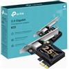 ‎TP-Link TP-Link Adattatore di rete PCI Express da 2,5 Gigabit, staffe a basso profilo e
