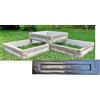 SvitMolds Stampo per bordi letto da giardino in cemento fai da te, bordo letto rialzato...