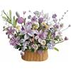Kit Cestino Fiori Fai-da-te, Composizione Fiori Artificiali, Regalo Donna