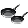 Silit 2119306221 4004633306221 Domus Bratpfannen-Set, 24 & 28 cm (edelstahl/schwarz)