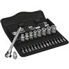 Wera 5004020001 4013288173904 8100 SA 10 Zyklop Metal-Knarrensatz, zöllig, 1/4" (schw