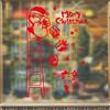 Christmas Santa Claus Wall Sticker Reusable Red PVC Decoration Paster