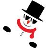 Christmas Red PVC Fridge Stickers Reusable Waterproof Refrigerator Decals