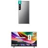 Hisense Frigorifero Monoporta MUR52151SE 150 Litri, Silver + Smart TV 32 HD Ready 32E4ST