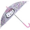 Ombrello Trasparente Hello Kitty Bambina Pioggia Cupola Bimba Rosa