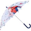 Ombrello Trasparente Spiderman Marvel Bambino Pioggia Cupola Bimbo