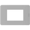 BTICINO MatixGO Placca materiale tecnopolimero Grigio JA4803JG Placca MatixGO 3 moduli