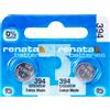 Renata 2 x Renata 394 Pila Batteria Orologio Mercury Free Silver Oxide SR936SW 1.55V