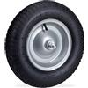 Relaxdays Ruota per carriola 4.80 4.00-8 Cerchione in acciaio 39 cm 2 pz. 9 cm