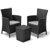 Allibert Set da esterno resina IOWA Balcony 2 posti Grafite K223929K939KK