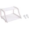 Porta router a parete da 1 pc a parete senza punzonatura rack rack (bianco)